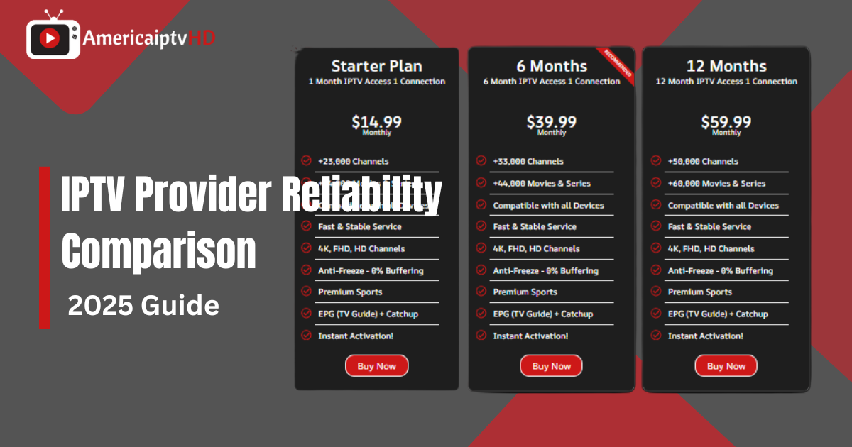 IPTV Provider Reliability Comparison
